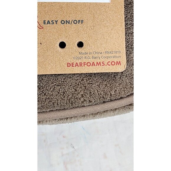 Dearfoam Memory Foam Slippers, Machine Washable, Medium US 9-10, Easy On/Off - Picture 12 of 16